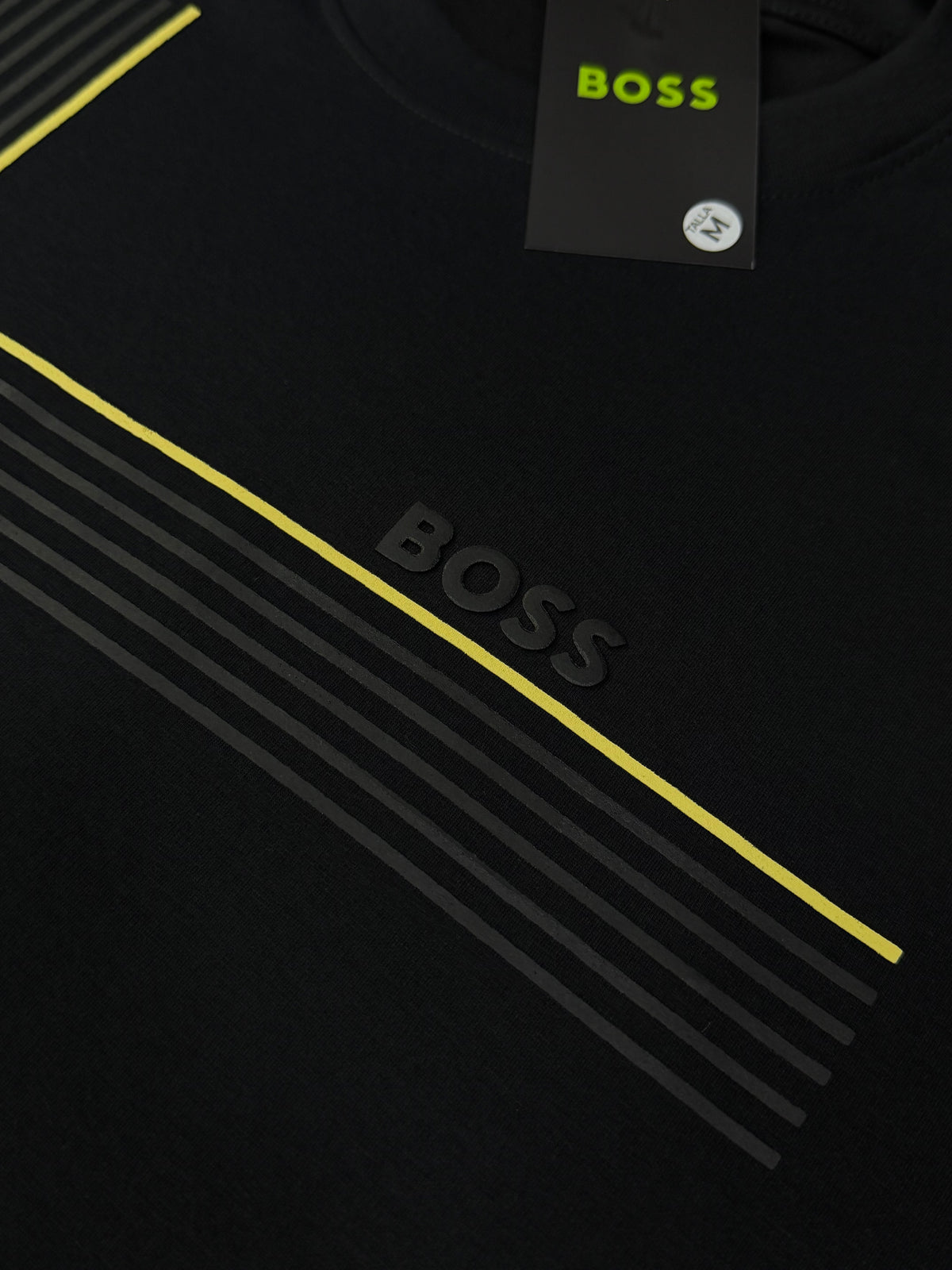 CAMISETA BOSS ALTO GRAMAJE LÍNEAS