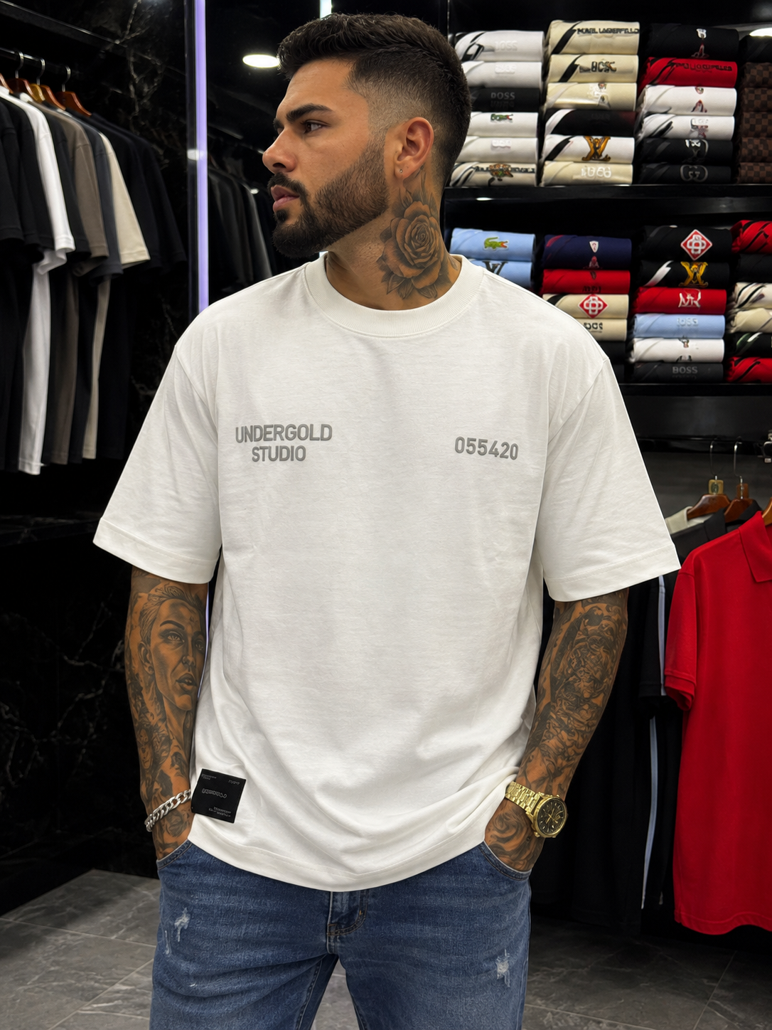 CAMISETA ALTO  GRAMAJE UNDERGOLD LETRAS