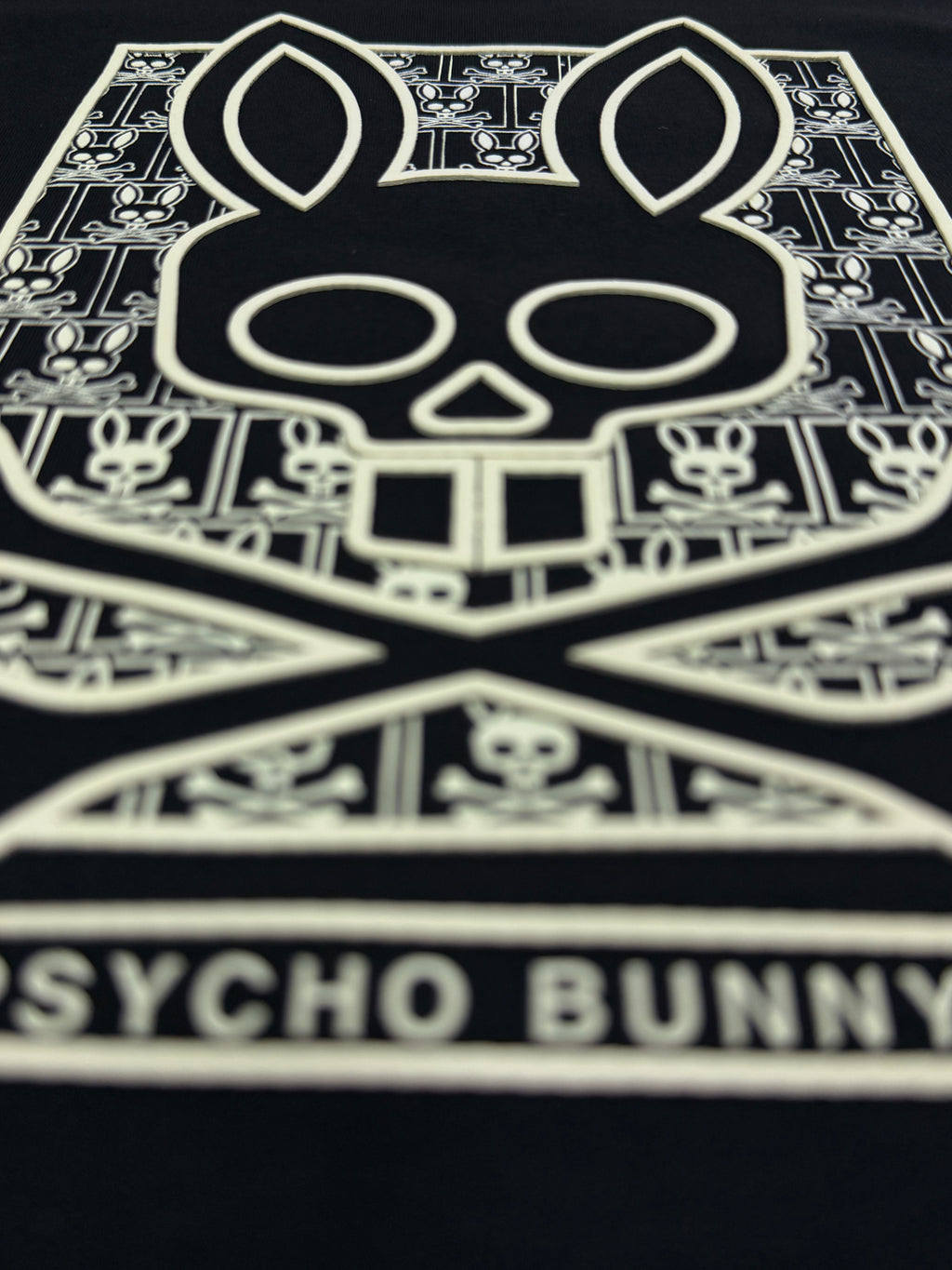 CAMISETA ALTO GRAMAJE PSYCHO BUNNY CONEJO CREMA