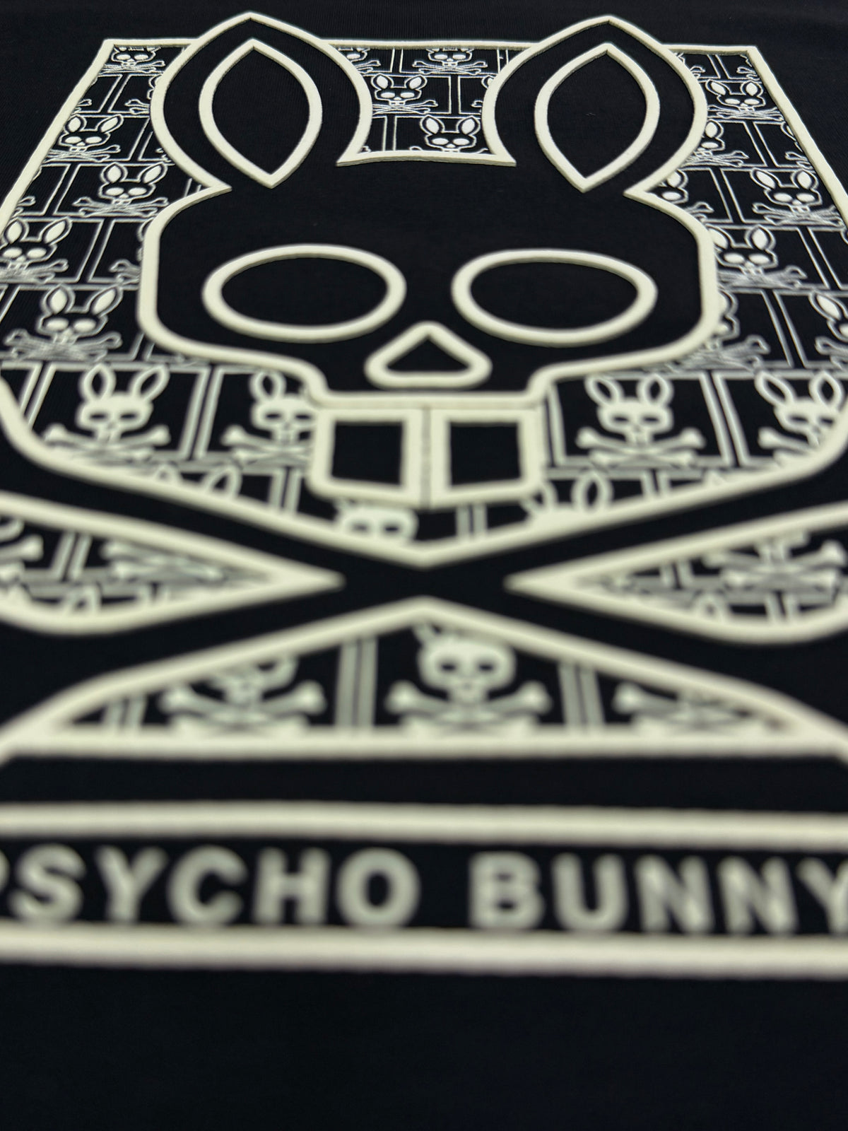 CAMISETA ALTO GRAMAJE PSYCHO BUNNY CONEJO CREMA