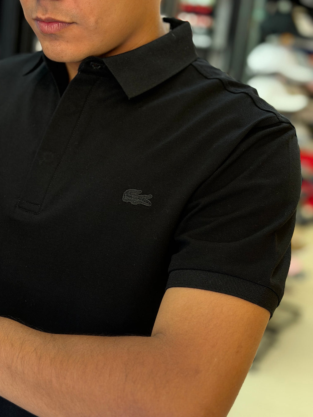 POLO LACOSTE TOTAL BLACK