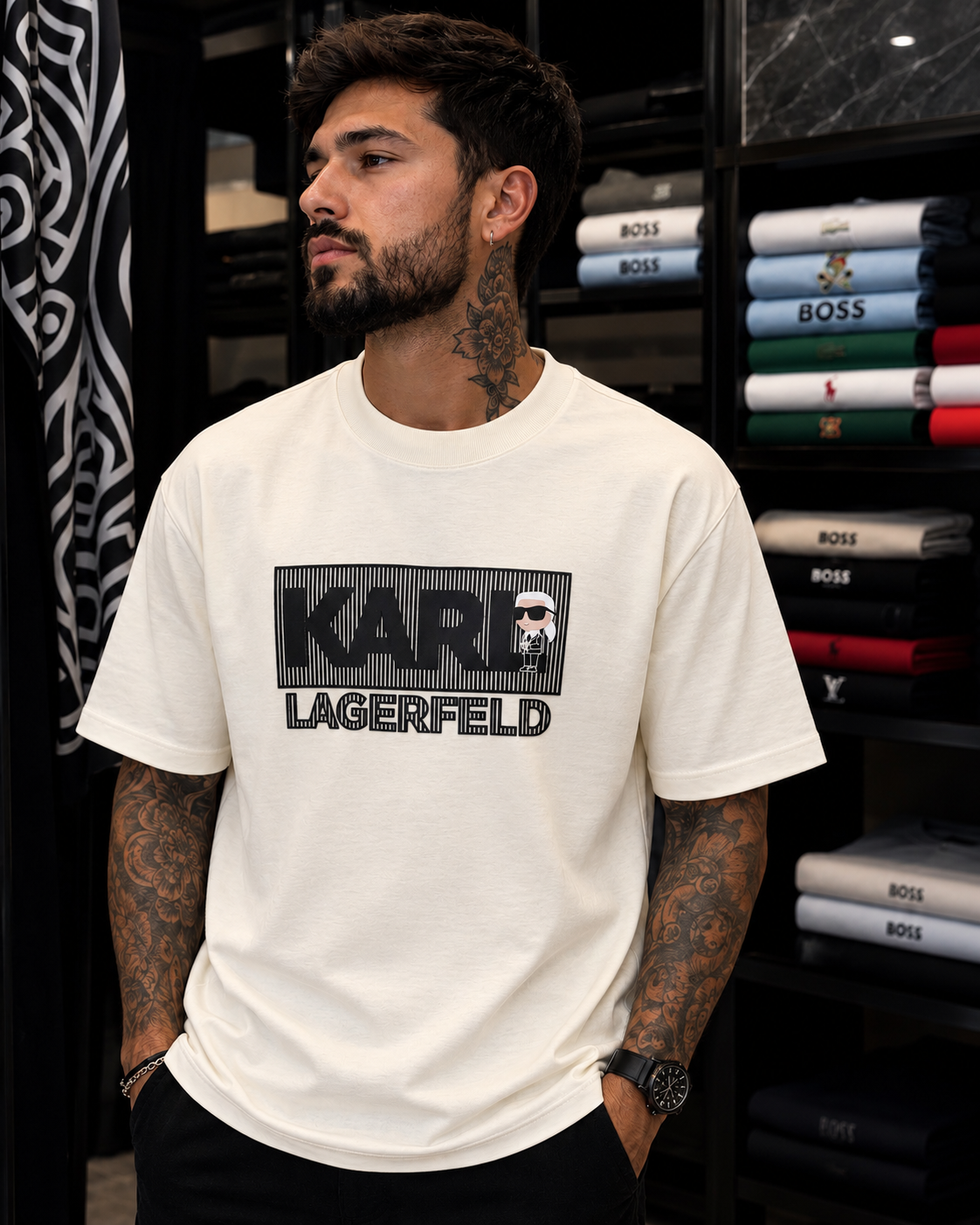 CAMISETA KARL LAGERFELD ALTO GRAMAJE