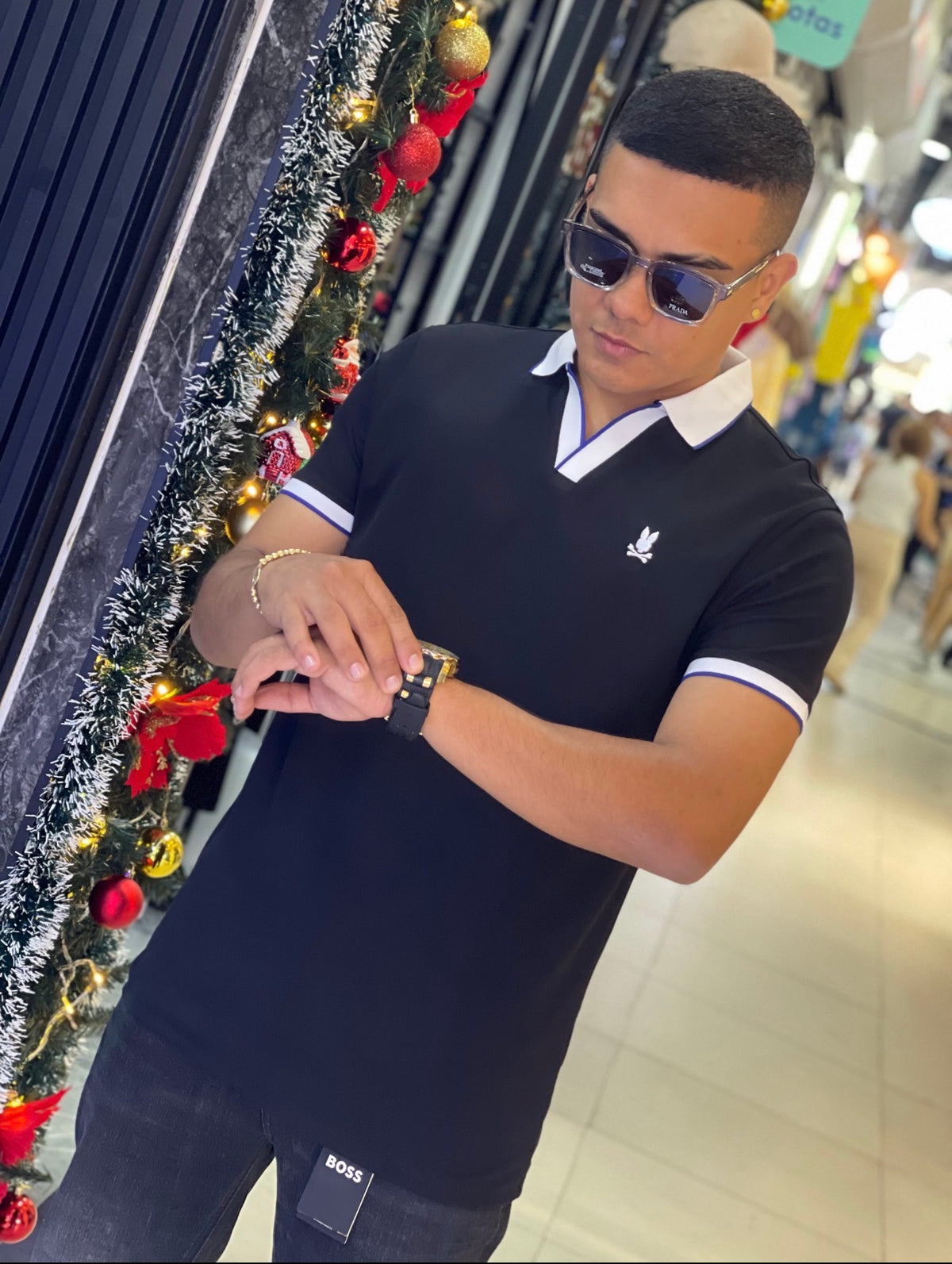 POLO PSYCHO BUNNY NEGRO
