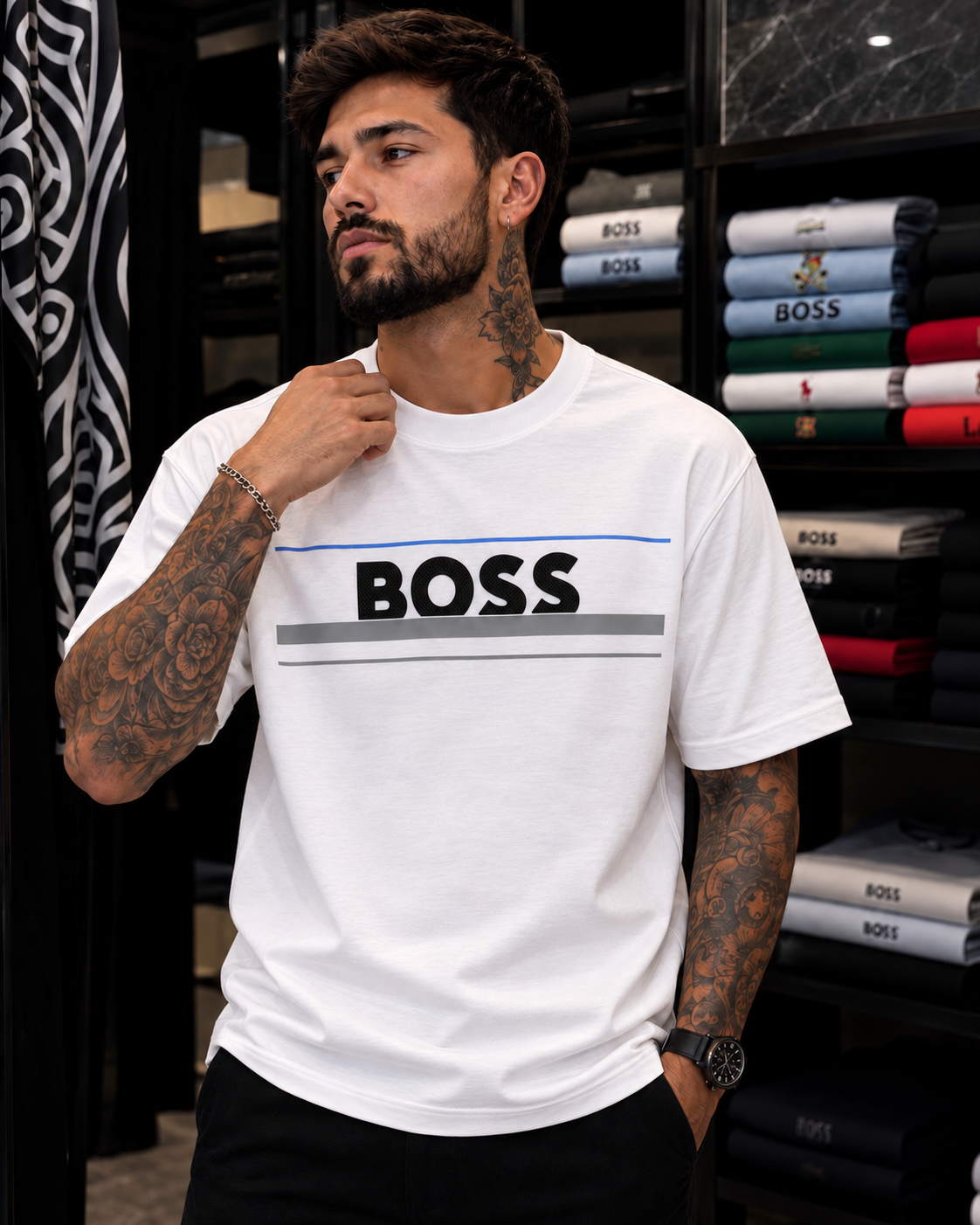 CAMISETA BOSS ALTO GRAMAJE