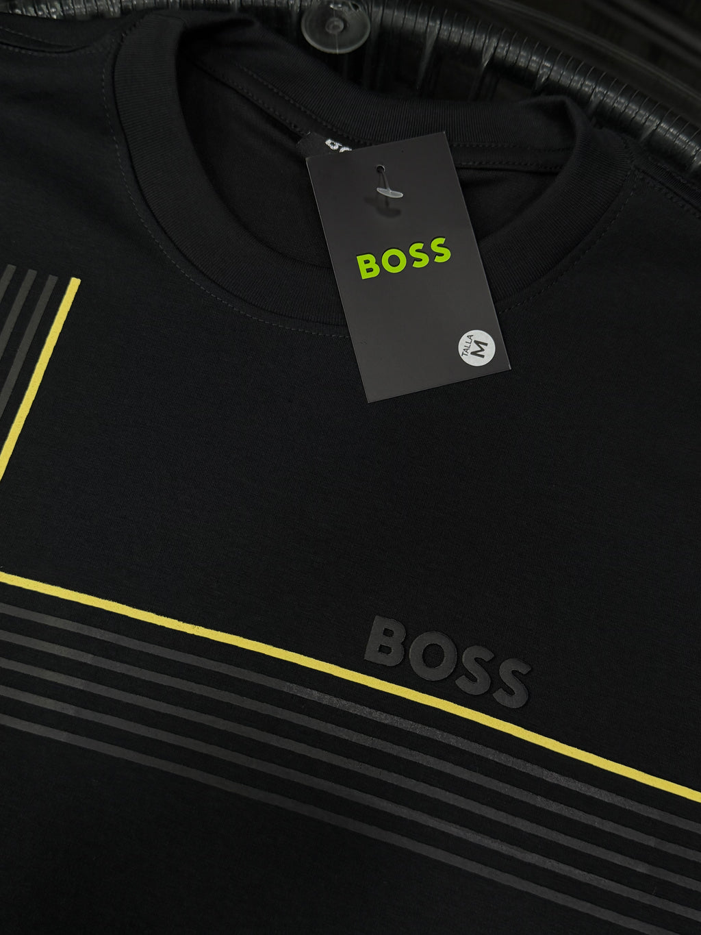 CAMISETA BOSS ALTO GRAMAJE LÍNEAS