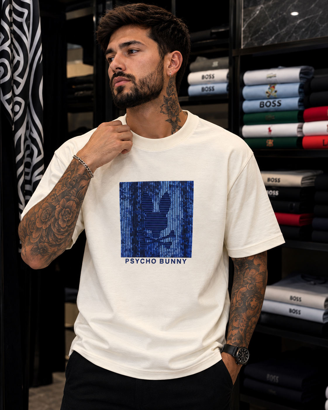 CAMISETA PSYCHO BUNNY ALTO GRAMAJE