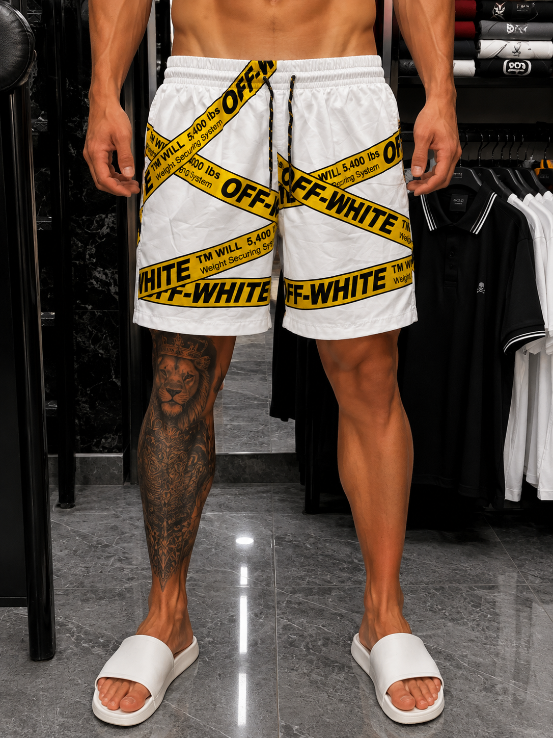 PANTALONETA PLAYERA OFF WHITE