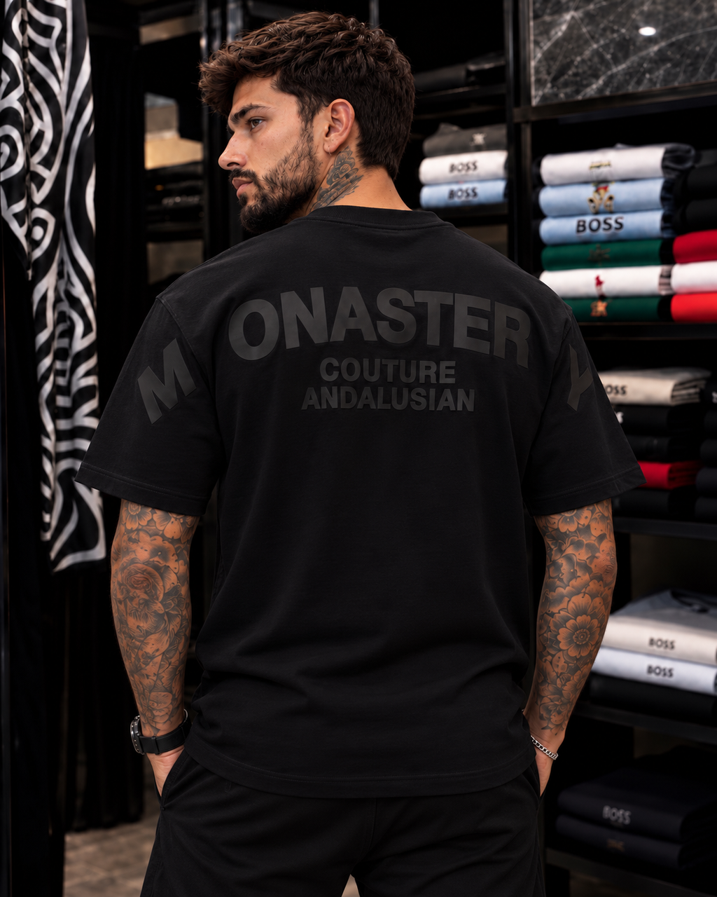 CAMISETA ALTO GRAMAJE MONASTERY LETRAS