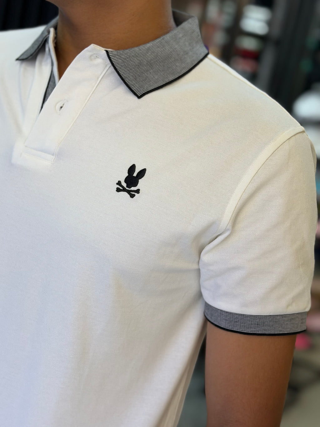 POLO PSYCHO BUNNY BLANCO