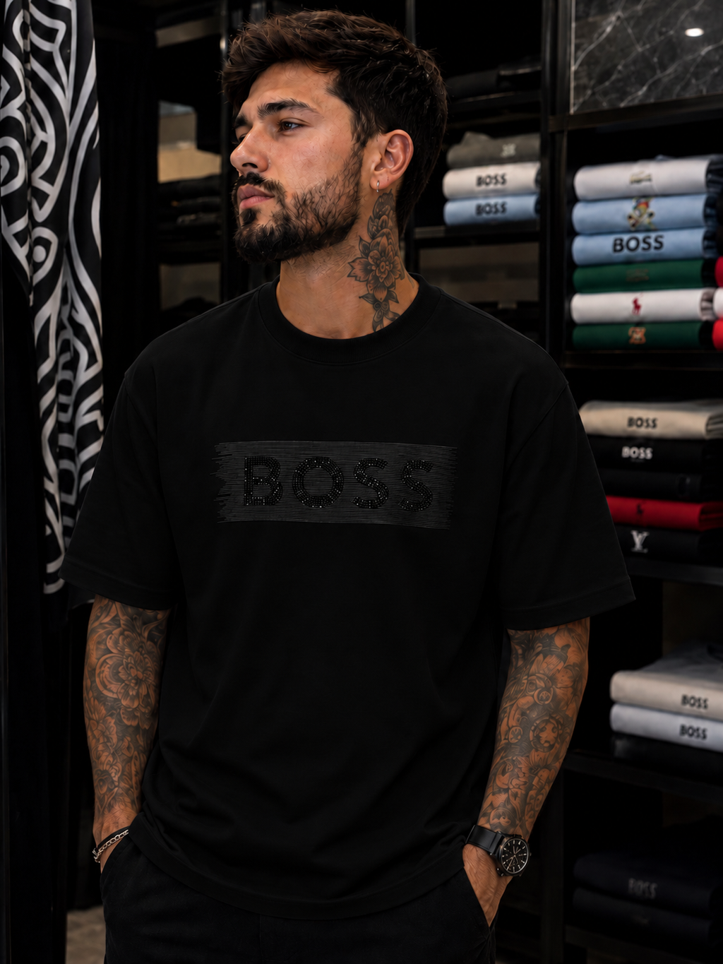 CAMISETA BOSS PEDRERÍA