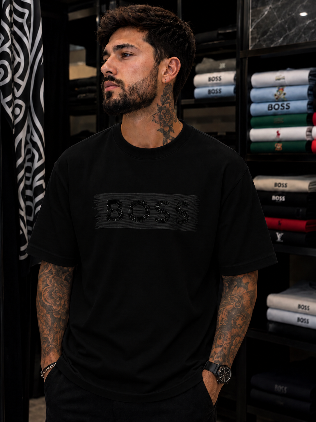 CAMISETA BOSS PEDRERÍA