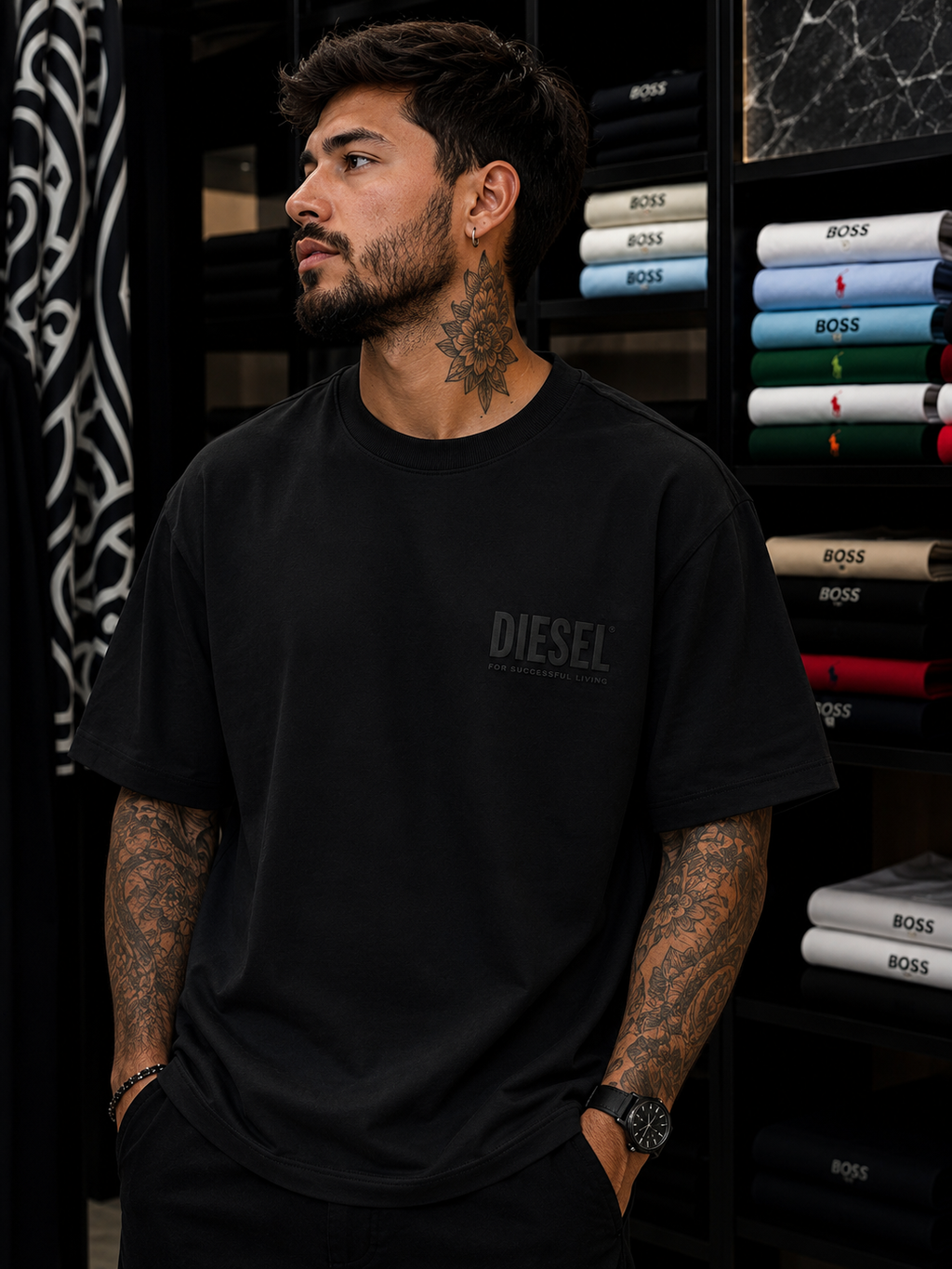 CAMISETA  DIESEL ALTO GRAMAJE