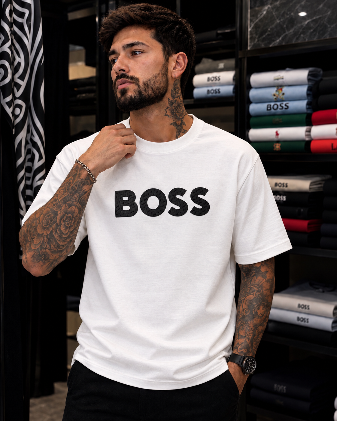 CAMISETA BOSS ALTO GRAMAJE