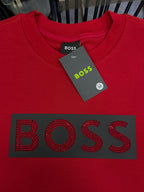 CAMISETA BOSS PEDRERÍA ROJA