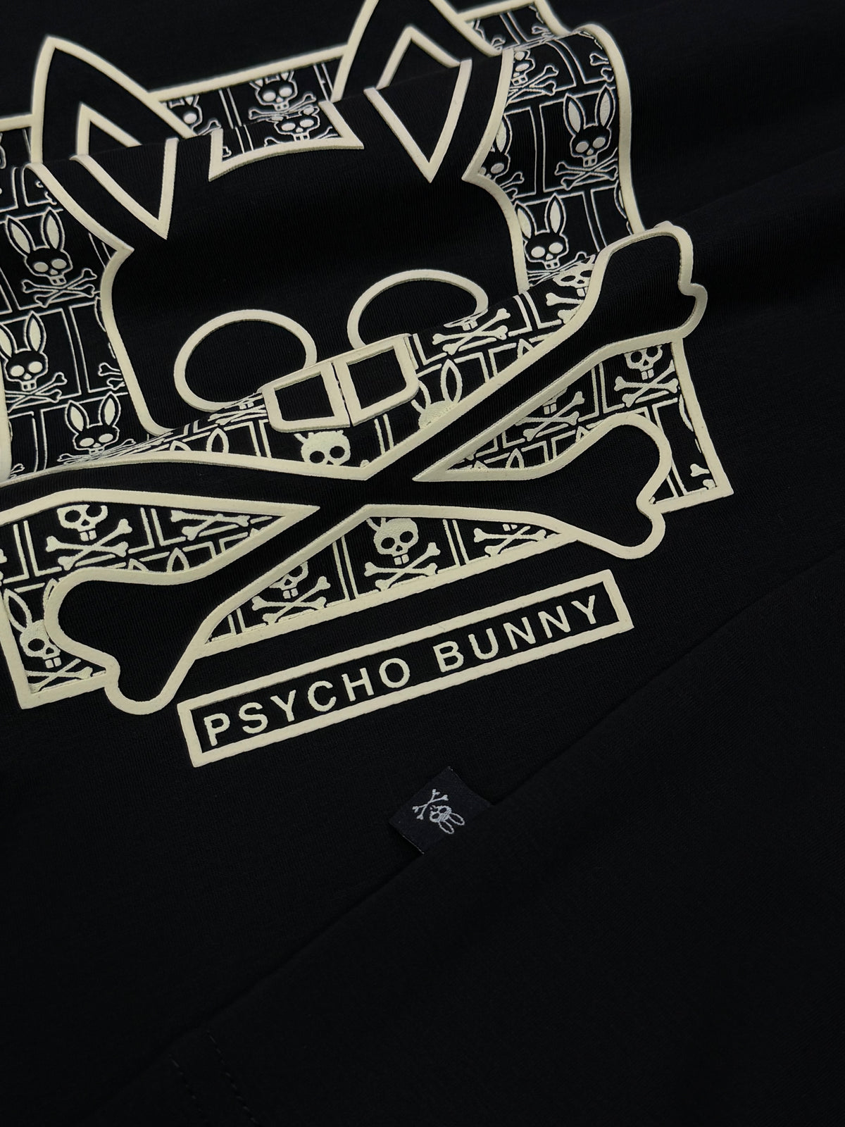 CAMISETA ALTO GRAMAJE PSYCHO BUNNY CONEJO CREMA