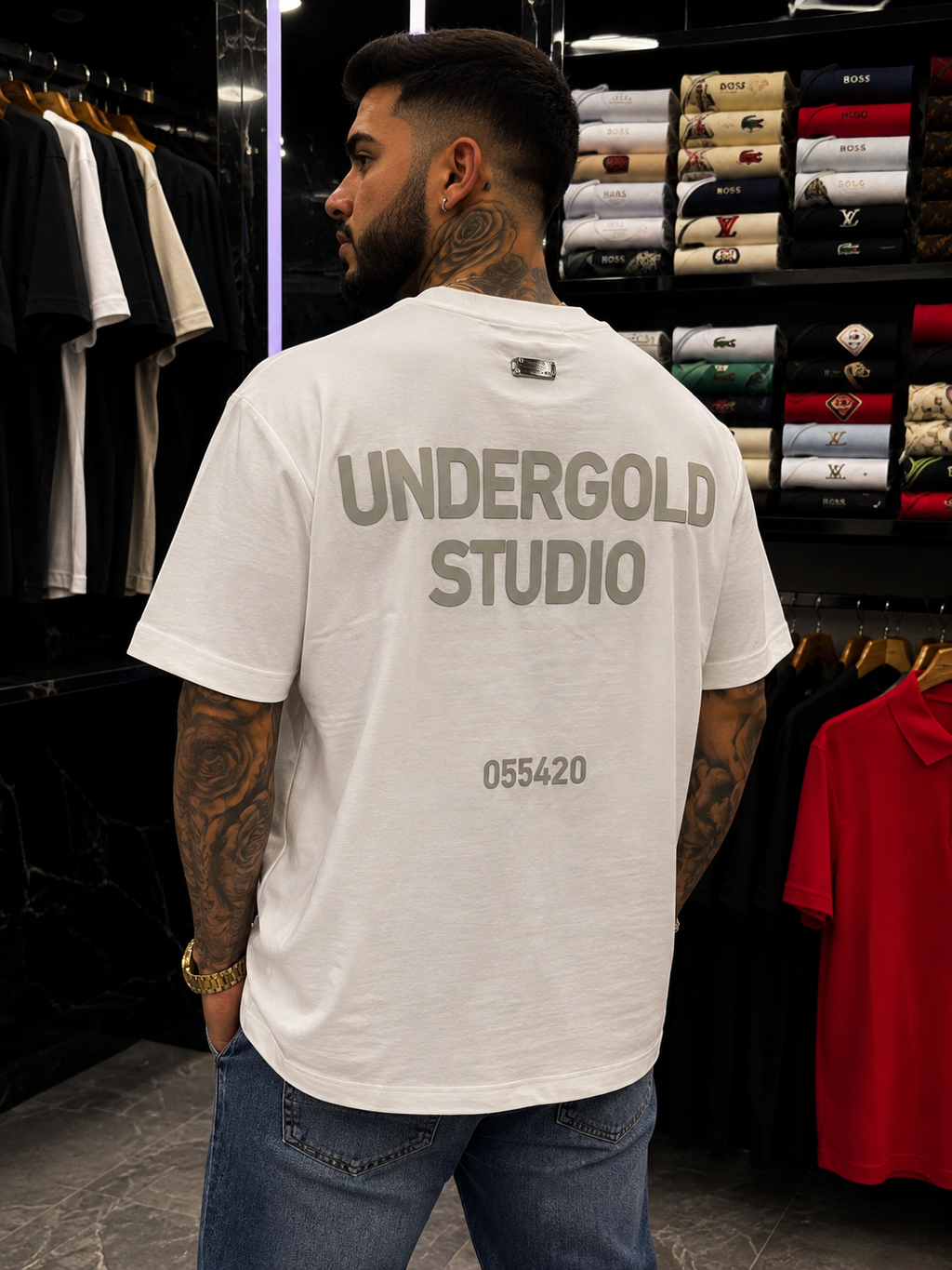 CAMISETA ALTO  GRAMAJE UNDERGOLD LETRAS