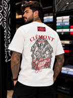 CAMISETA ALTO GRAMAJE CLEMONT ANGEL ROJO