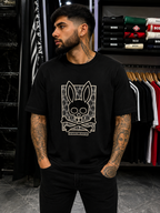 CAMISETA ALTO GRAMAJE PSYCHO BUNNY CONEJO CREMA