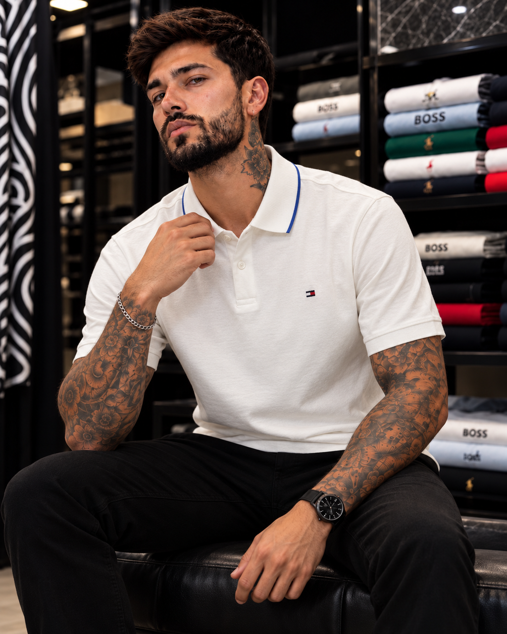 POLO TOMMY HILFIGER BLANCO