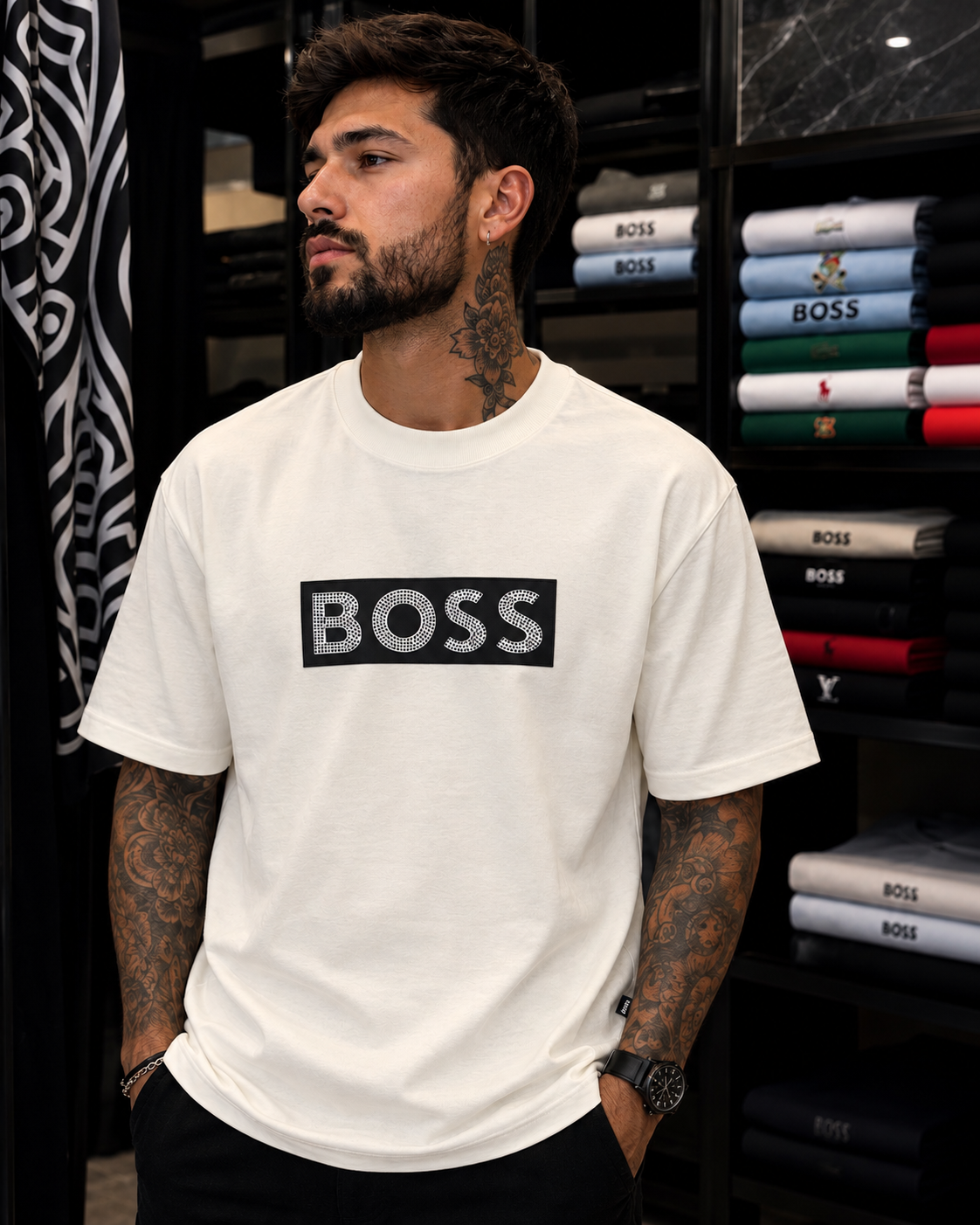 CAMISETA BOSS PEDRERÍA