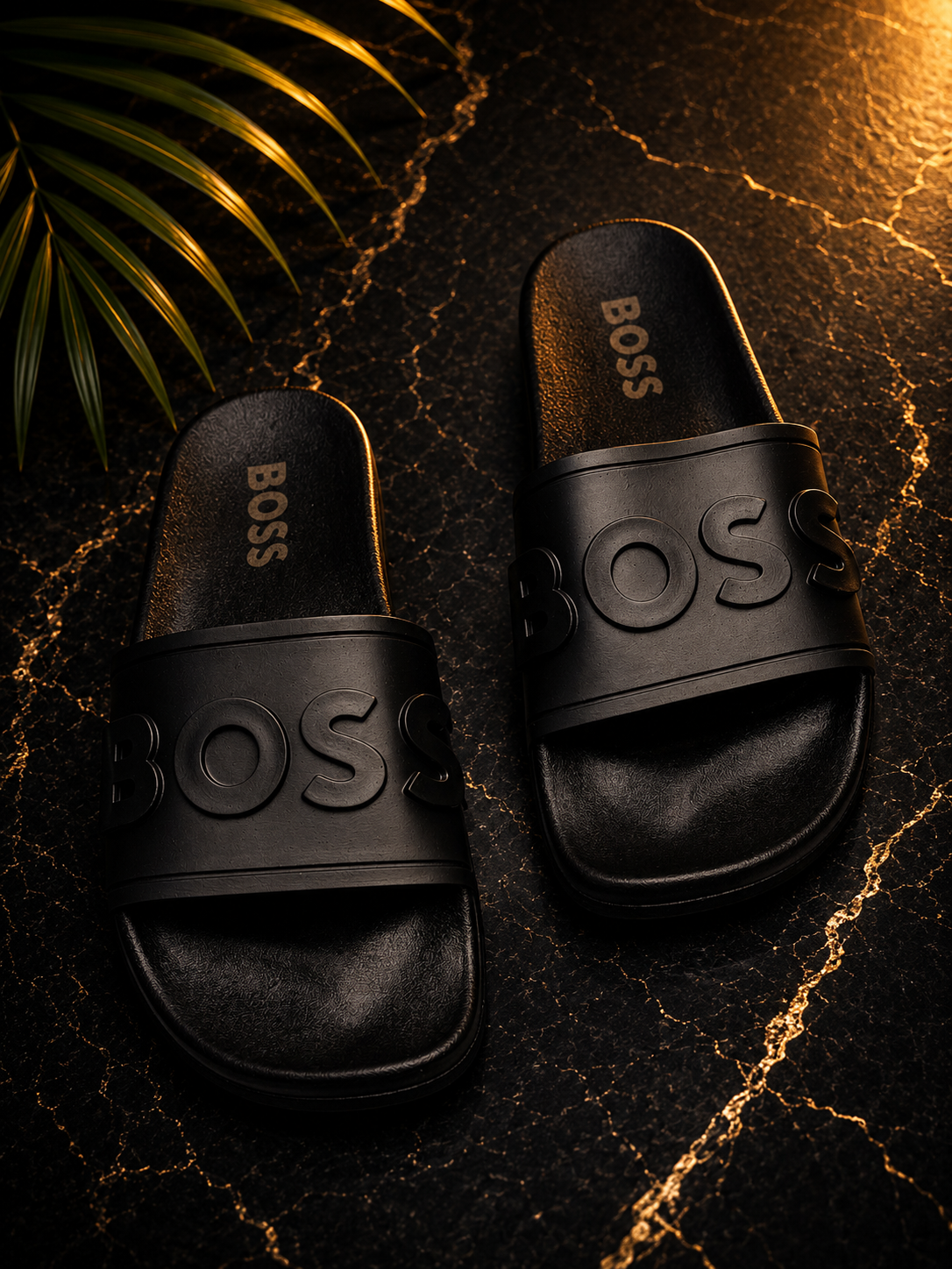 SANDALIAS BOSS NEGRA TOTAL