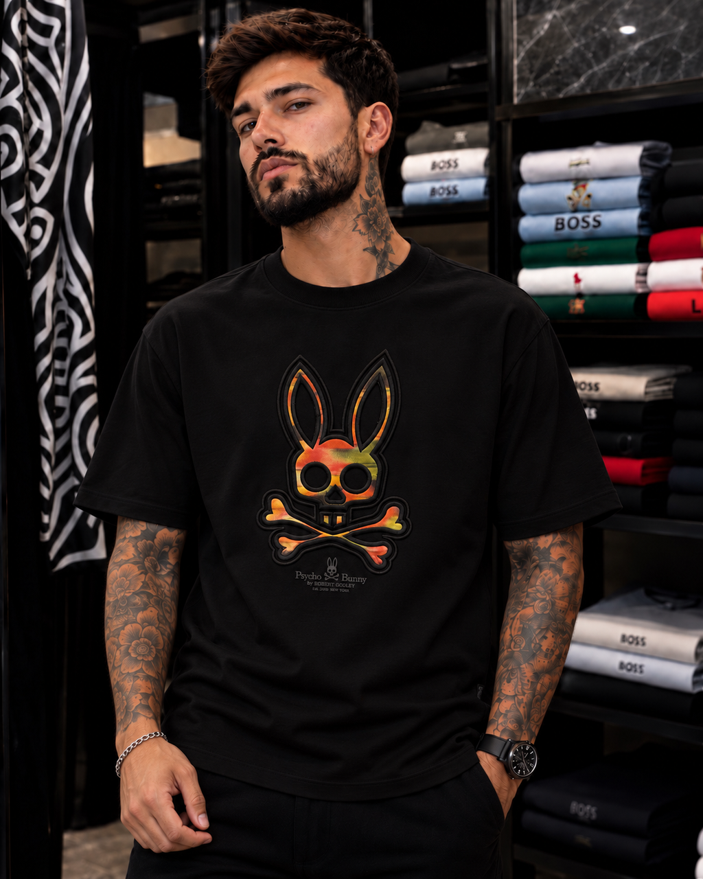 CAMISETA PSYCHO BUNNY BORDADA