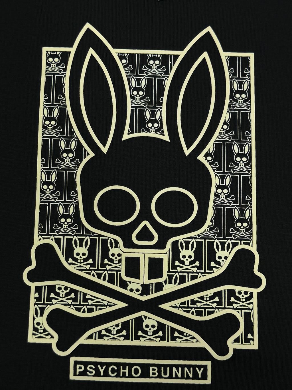 CAMISETA ALTO GRAMAJE PSYCHO BUNNY CONEJO CREMA