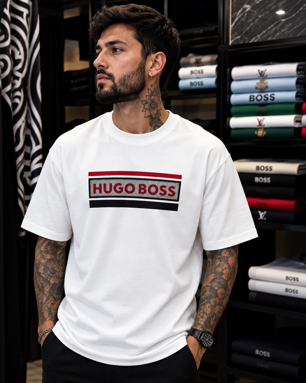 CAMISETA HUGO BOSS ALTO GRAMAJE
