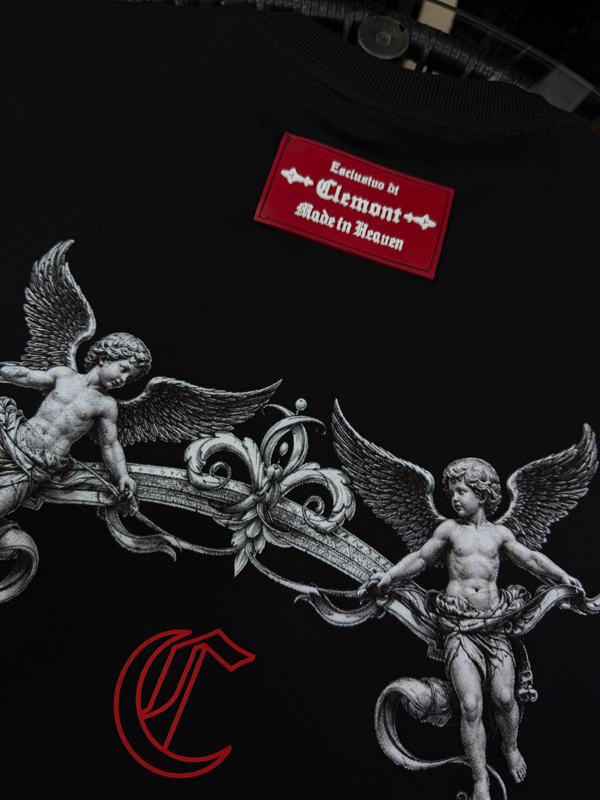 CAMISETA CLEMONT ALTO GRAMAJE ANGEL ROJO