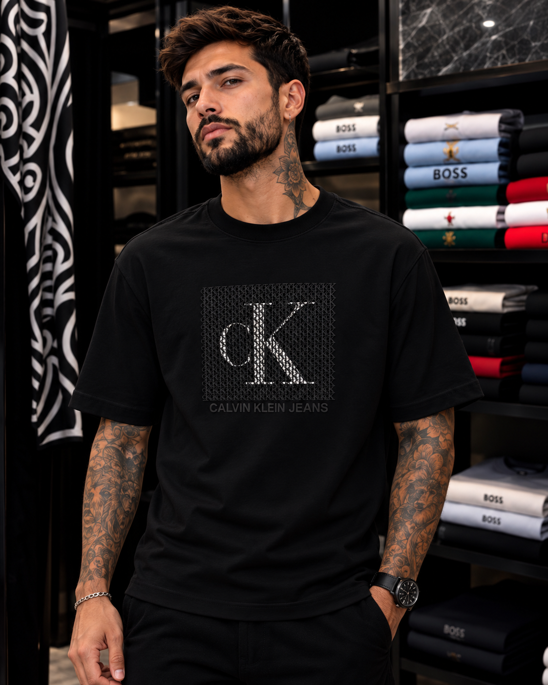 CAMISETA ALTO GRAMAJE  CALVIN KLEIN