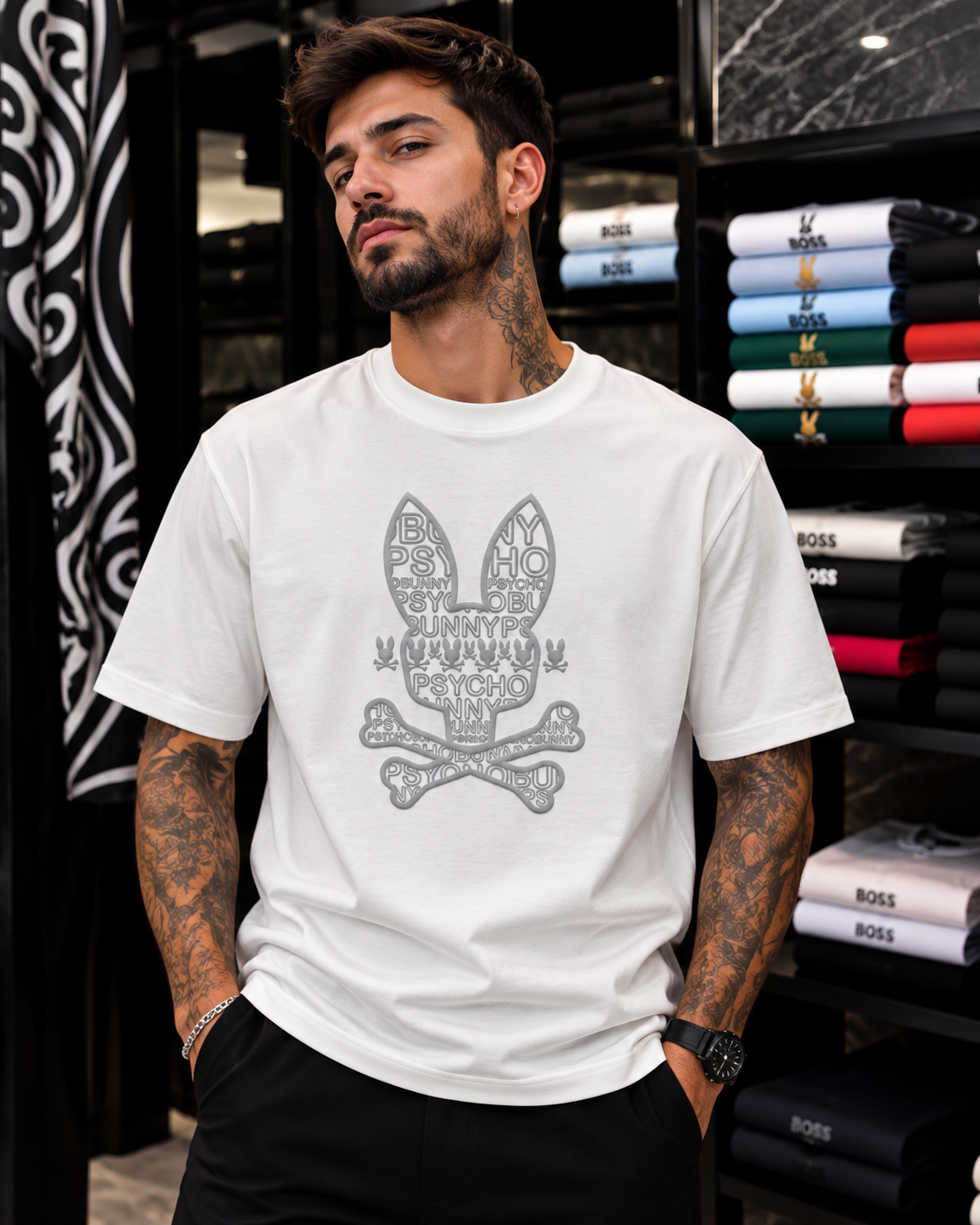CAMISETA ALTO GRAMAJE PYSCHO BUNNY