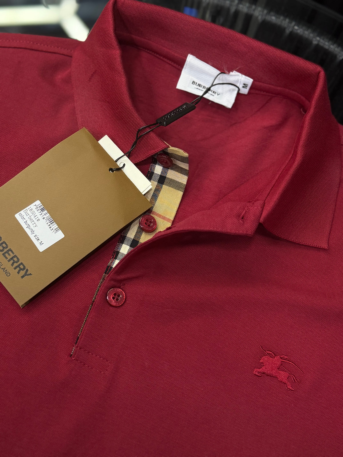 POLO BURBERRY VINOTINTO