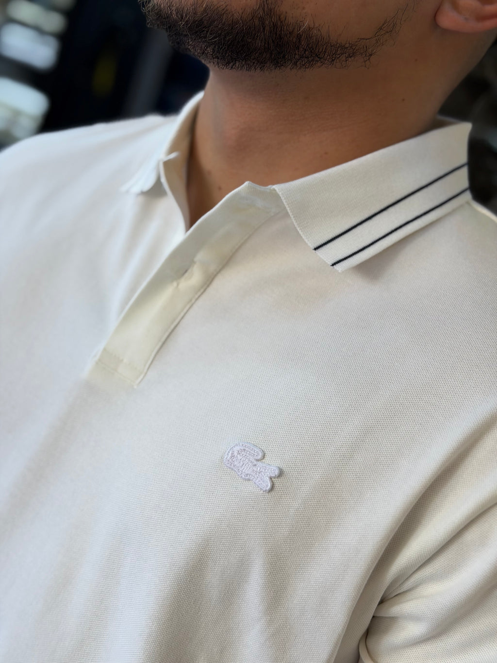 POLO LACOSTE BLANCO