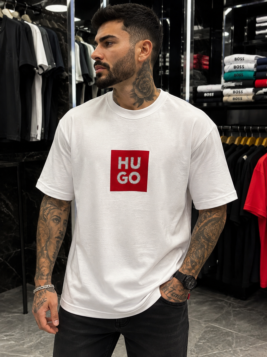 CAMISETA HUGO PEDRERÍA ALTO GRAMAJE