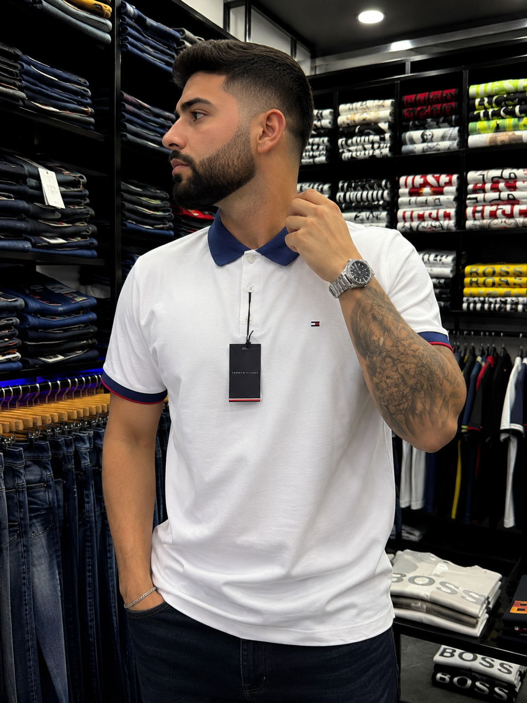 POLO TOMMY HILFIGER BLANCO