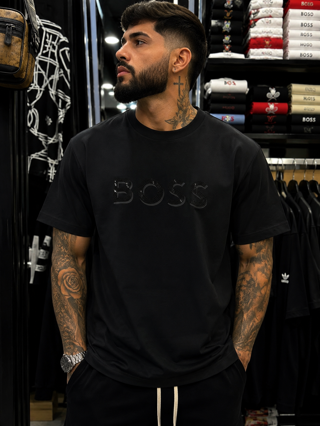 CAMISETA ALTO GRAMAJE PEDRERÍA BOSS