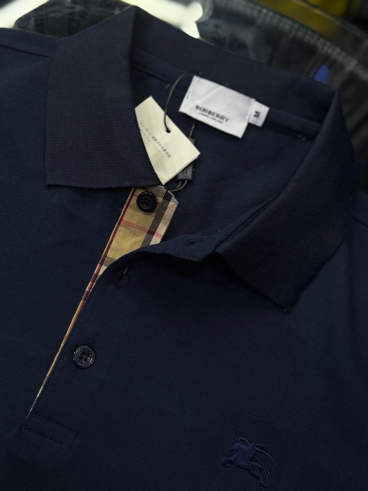 POLO BURBERRY AZUL OSCURO