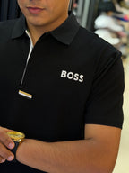 POLO BOSS LÍNEA NEGRO