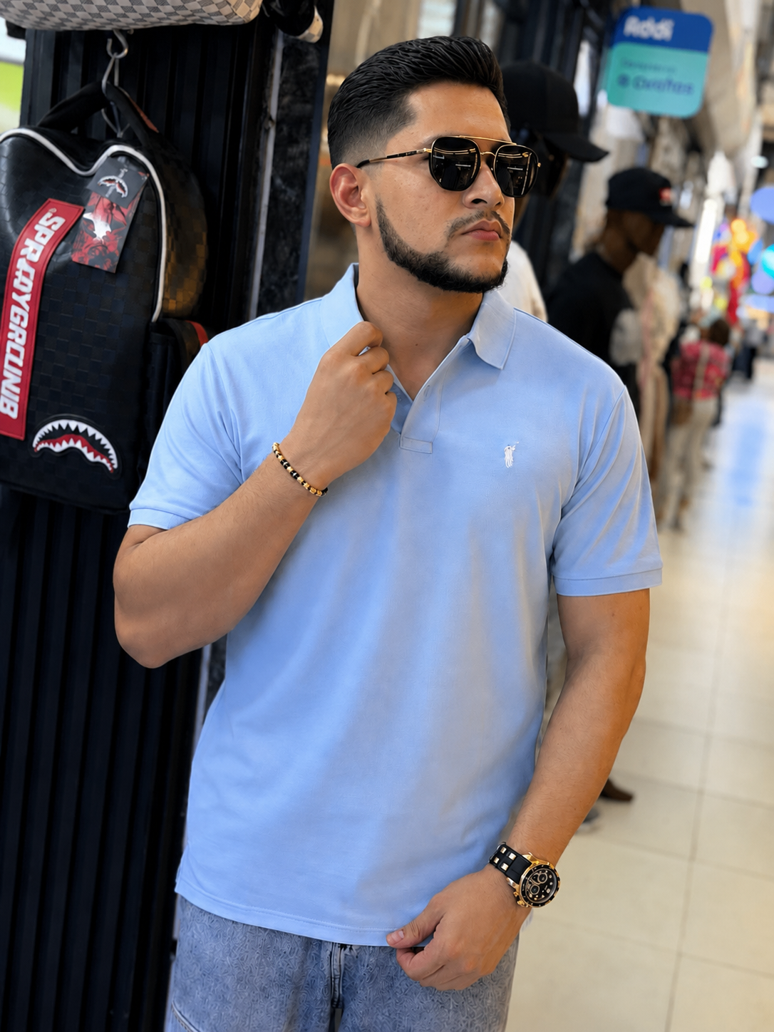 TIPO POLO RALPH LAUREN AZUL CELESTE