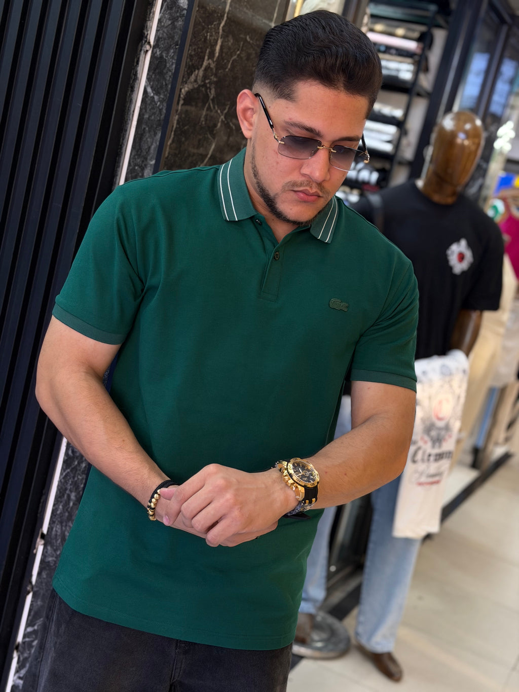POLO LACOSTE  GREEN