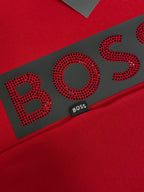 CAMISETA BOSS PEDRERÍA ROJA