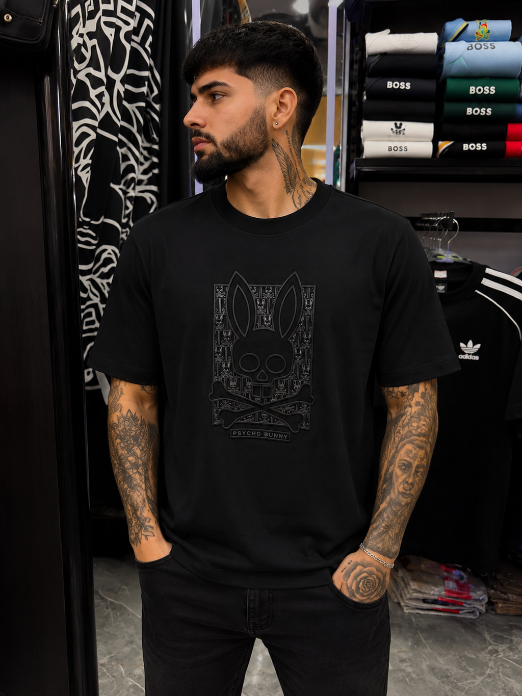 CAMISETA ALTO GRAMAJE BUNNY BLACK