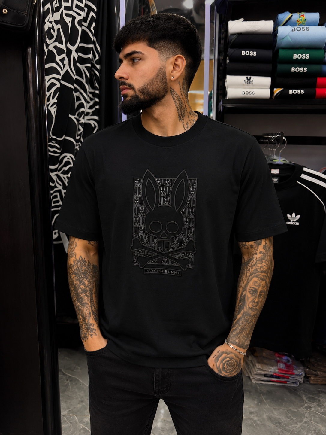 CAMISETA ALTO GRAMAJE BUNNY BLACK