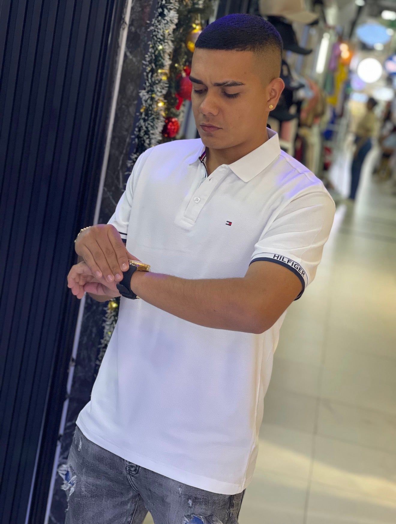 POLO TOMMY HILFIGER BLANCO