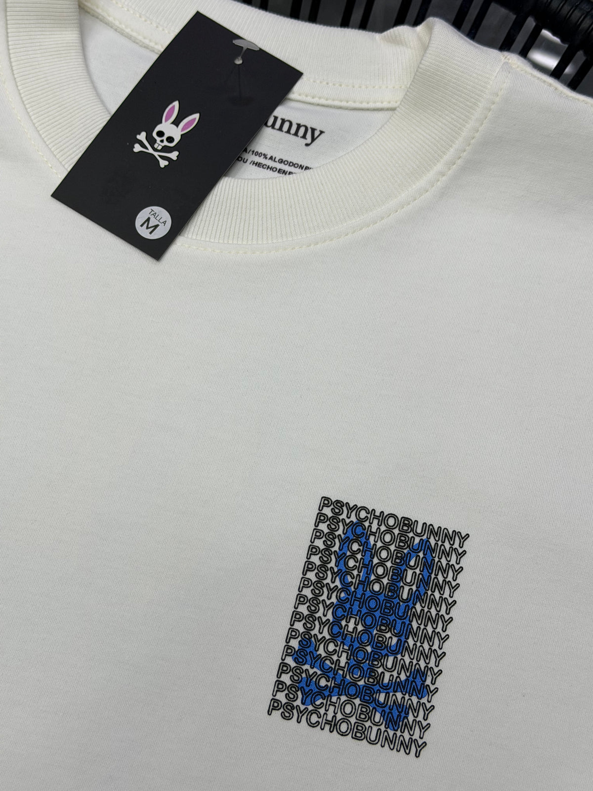 CAMISETA PYSCHO BUNNY LOGO AZUL