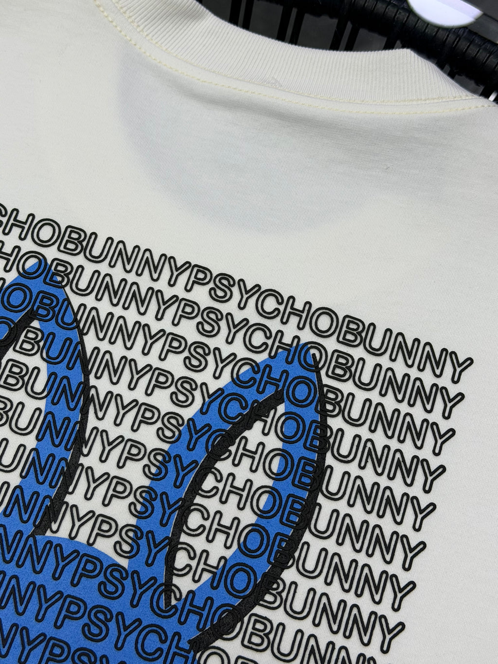 CAMISETA PYSCHO BUNNY LOGO AZUL