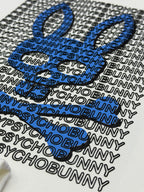 CAMISETA PYSCHO BUNNY LOGO AZUL